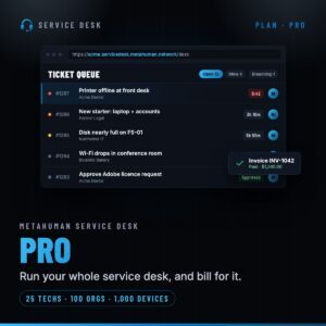 Metahuman Service Desk Pro License